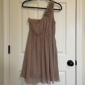 Boutique Taupe/Mauve chiffon dress